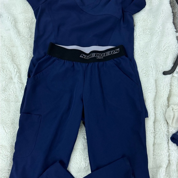 Skechers Other - Skechers Dark Blue Scrub Set